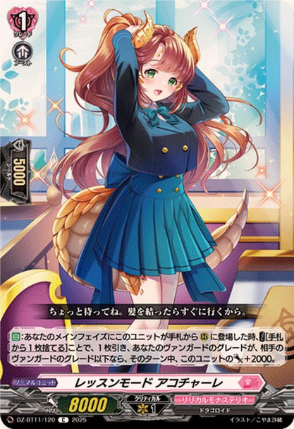 Lesson Mode, Acochare DZ-BT11/120 C