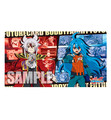 Buddy Fight Rubber Mat collection Vol.1 "Kyoya VS Tasuku"