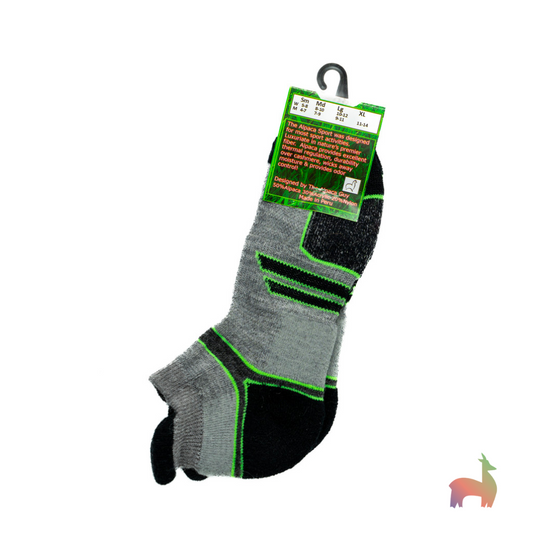 Alpaca sports socks are perfect for the gym, on a hikel, or anywhere.