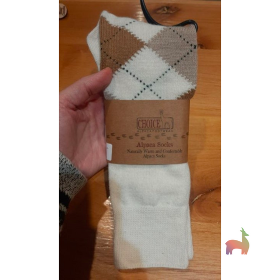 argyle alpaca socks