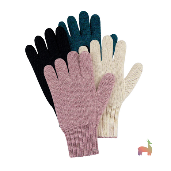 heavyweight reversible alpaca gloves