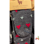 hearts print alpaca socks, great for any occasion