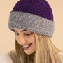 English Reversible Knit Hat - Classic Alpaca
