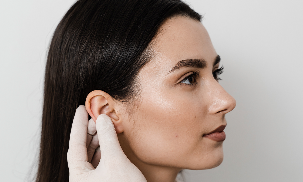 imagen perforación de lóbulos