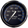 Faria Chesapeake Black SS 4" Tachometer - 7,000 RPM (Gas - All Outboards)