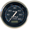 Faria Chesapeake Black SS 4" Tachometer w/Hourmeter - 6,000 RPM (Gas - Inboard)