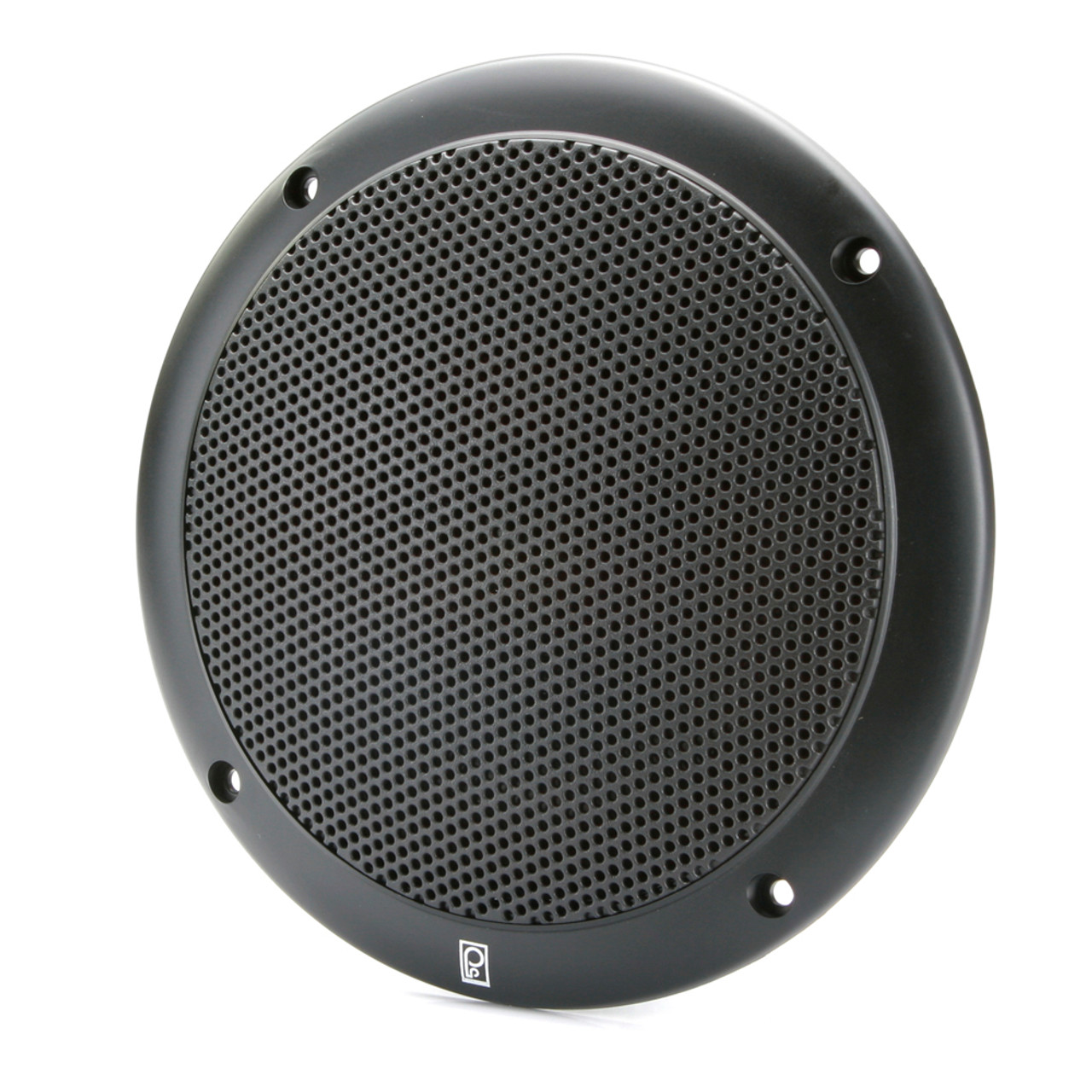 Poly-Planar 6" 2-Way Coax-Integral Grill Marine Speaker - (Pair) Black