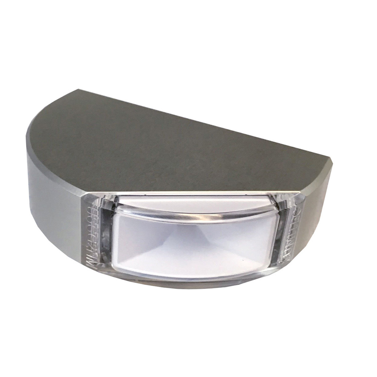 Lumitec Surface Mount Navigation Light - Classic Aluminum - Port Red