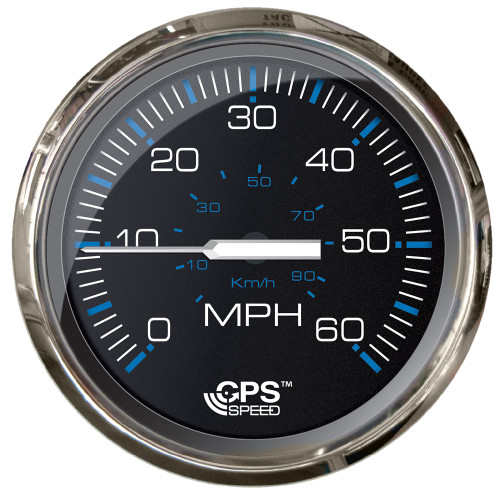 Faria Chesepeake Black SS 4" Studded Speedometer - 60MPH (GPS) Faria Chesepeake Black SS 4" Studded Speedometer - 60MPH (GPS)