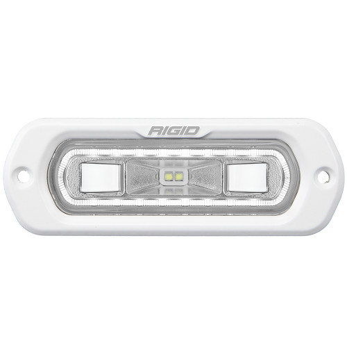 RIGID Industries SR-L Series Marine Spreader Light - White Flush Mount - White Light w/White Halo RIGID Industries SR-L Series Marine Spreader Light - White Flush Mount - White Light w/White Halo
