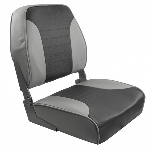 Springfield Economy Multi-Color Folding Seat - Grey/Charcoal Springfield Economy Multi-Color Folding Seat - Grey/Charcoal