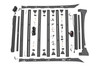 Rough Country - Roof Rack - FR & RR 40 Inch Single Row BLK LEDs - Ford F-150 2WD/4WD (15-18) - 51022