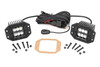 Rough Country - 2 Inch Black Series LED Light Pods - Pair - Flood - Flush Mount - 70113BL