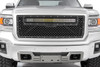 Rough Country - Mesh Grille - 30 in. Dual Row LED - Black - White DRL - GMC Sierra 1500 (14-15) - 70190DRL