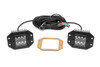 Rough Country - 2 Inch Black Series LED Light Pods - Spot - Flush Mount - 70803BL