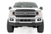 Rough Country - LED Light Kit - Grille Mount - 10 in. Black Slimline Pair - Ford F-150 (18-20) - 70808