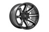 Rough Country - Rough Country 81 Series Wheel/One-Piece/Semi Gloss Black w/machined spokes/20x9/8x180/0mm - 81200906M