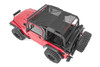 Rough Country - Mesh Bikini Top Plus - Black - Jeep Wrangler TJ (97-06)/Wrangler YJ (92-95) - 85106