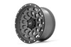 Rough Country - Rough Country 87 Series Wheel/Simulated Beadlock/Gray/Black/17x8.5/6x5.5/+0mm - 87170912G