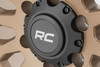 Rough Country - Rough Country 87 Series Wheel/Simulated Beadlock/Bronze/Black/17x8.5/5x4.5/+0mm - 87170913
