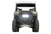 Rough Country - LED Light Kit - Bumper Mount - 12 in. Black Single Row - White DRL - Polaris Ranger XP 1000 - 93027