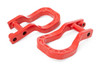Rough Country - Tow Hooks - Forged - Red - Chevy Silverado 1500 2WD/4WD (2019-2025 & Classic) - RS132