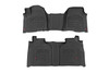 Rough Country - Sure-Fit Floor Mats - FR & RR - FR Over Hump - Crew - Chevy/GMC 1500/2500HD/3500HD (19-25) - SM21613
