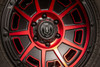 ICON ALLOYS VICTORY SAT BLK RED - 17 X 8.5 / 6X120 / 0MM / 4.75" BS - 3017859447SBRT