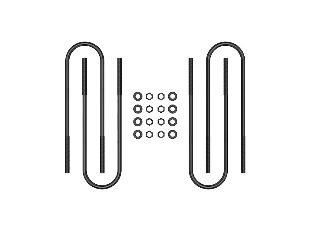 00-04 FSD FRONT SEMI ROUND U-BOLT KIT - 37001