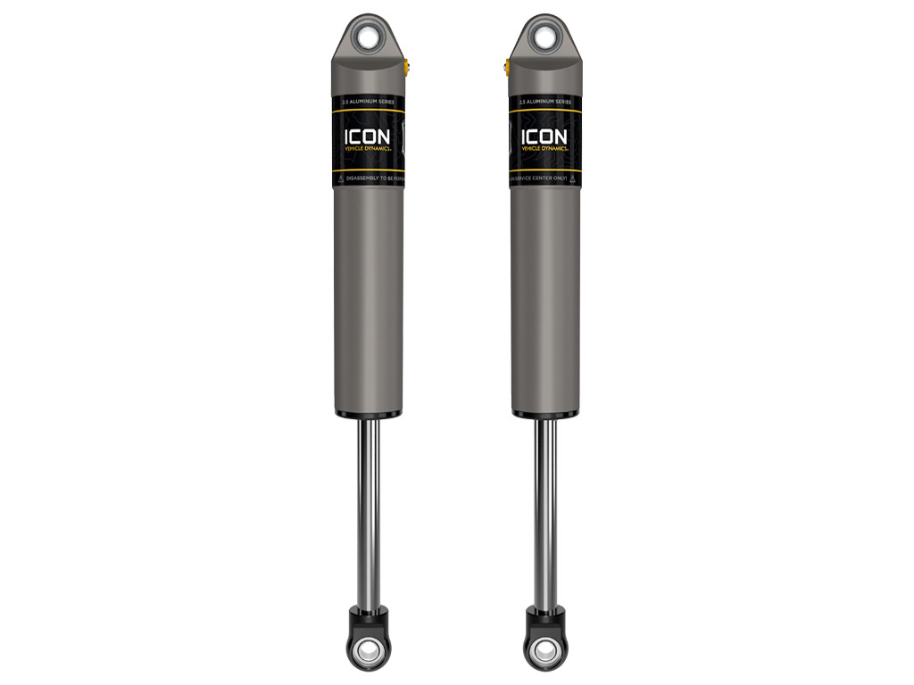 ICON 1999-2025 Ford F-250/F-350 Super Duty 3-6” Lift Rear V.S. 2.5 Aluminum Series Shock Absorbers Internal Reservoir Pair - 37601P