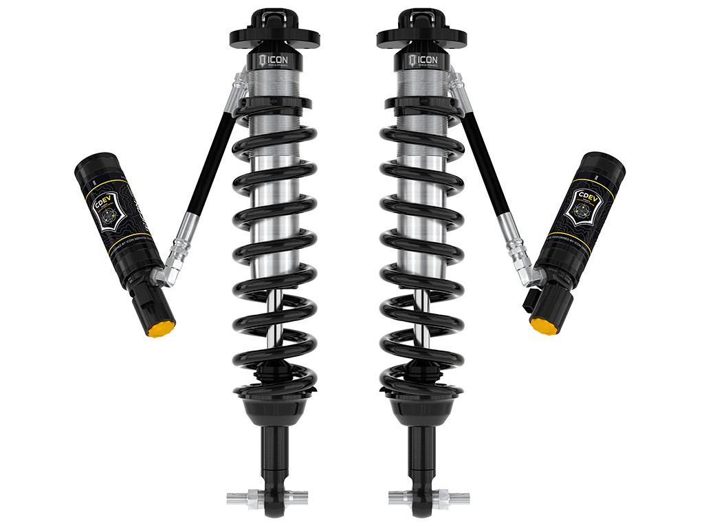 ICON 2021-2023 Ford Bronco Front 1.5-4” Lift V.S. 2.5 Series Coilover Kit Remote Reservoir w/ CDEV - 48700E