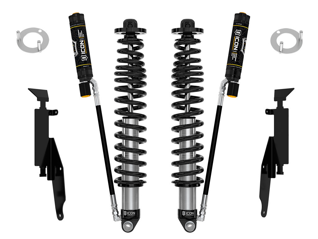 ICON 2021-2023 Ford Bronco Rear 1.25-3” Lift V.S. 2.5 Series Coilover Kit Remote Reservoir w/ CDEV Heavy Rate Spring - 48711E