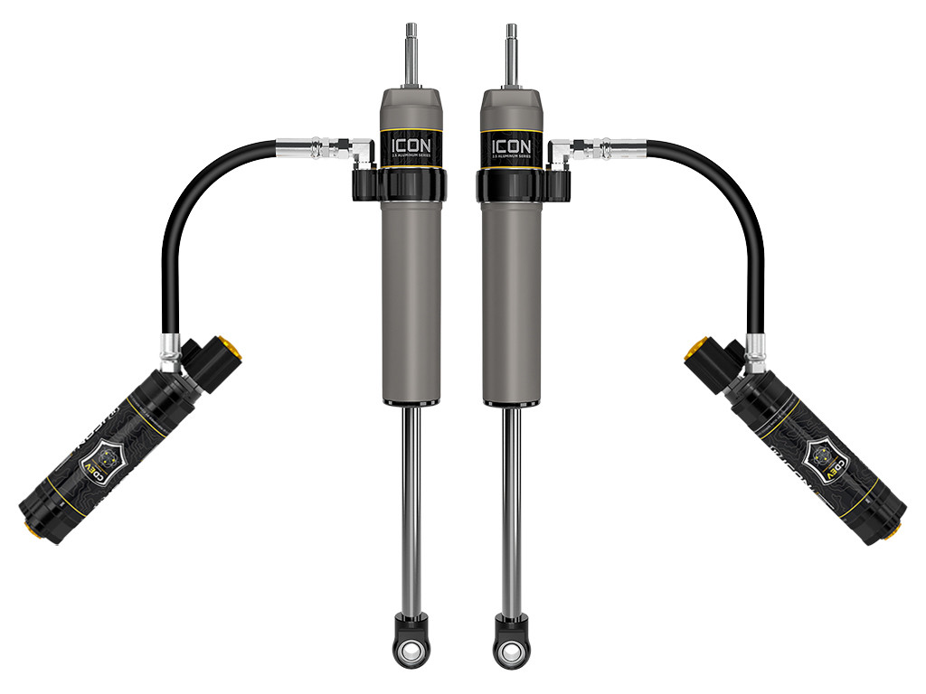 ICON 2024-2025 Toyota Tacoma 0-1” Lift Rear V.S. 2.5 Aluminum Series Shock Absorbers Remote Reservoir w/ CDEV Pair - 57808EP