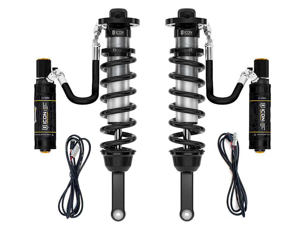 ICON 2010-2024 Toyota 4Runner 0-3.5" Lift V.S. 2.5 Series Extended Travel Coilover Kit Remote Reservoir w/ CDEV 700 lbs/in Coils - 58747E-700