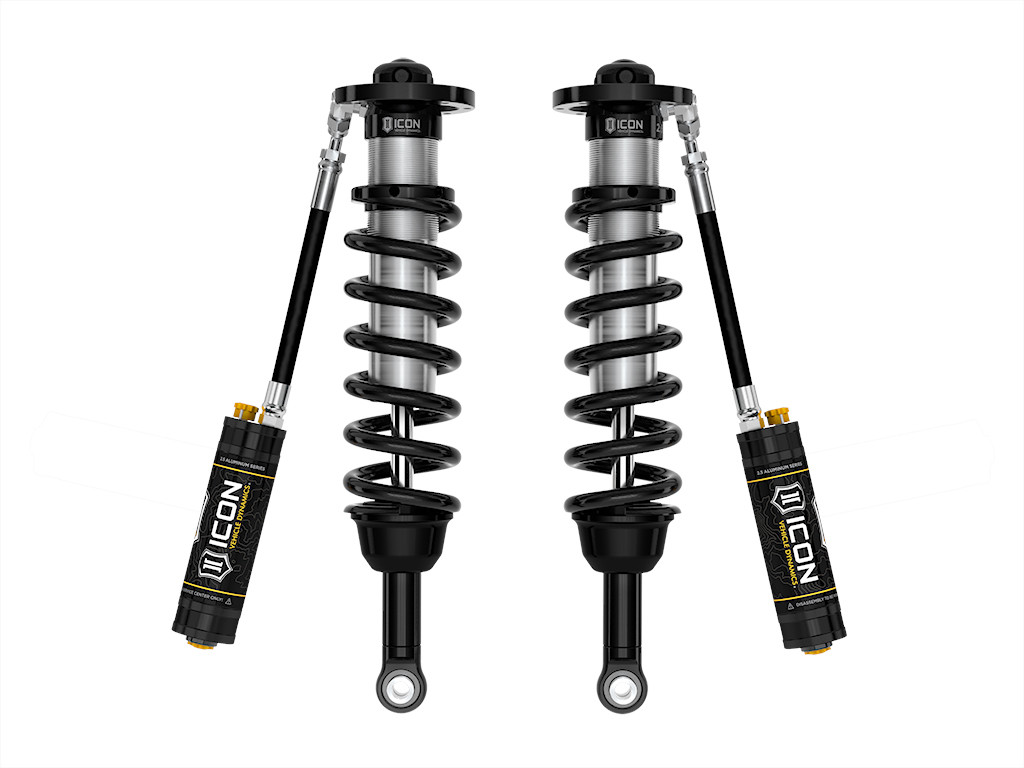ICON 2025 Toyota 4Runner 4WD 1.25-3" Lift Front 2.5 Series Coilover Kit Remote Reservoir w/ CDCV - 58795C