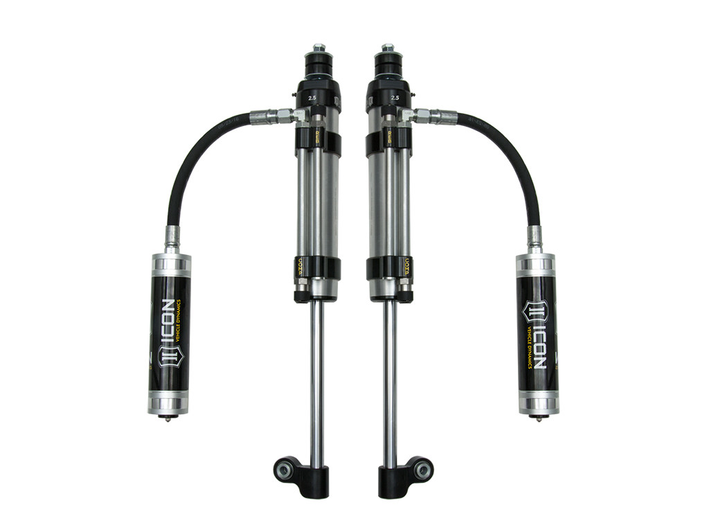 ICON 2005-2023 Toyota Tacoma Rear RXT 2.5 Omega Bypass Remote Reservoir Shocks Pair - 59926P