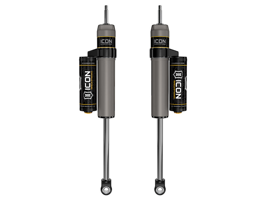 ICON 2005-2025 Ford F-250/F-350 Super Duty 4WD 7” Lift Front V.S. 2.5 Aluminum Series Shock Absorbers Piggyback Reservoir Pair - 67720P