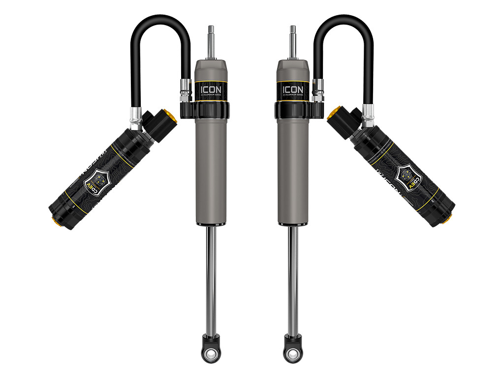 ICON 2017-2022 Ford Super Duty 4WD. Front 2.5 VS Remote Reservoir Shocks w/CDEV 7” Lift Pair - 67820EP