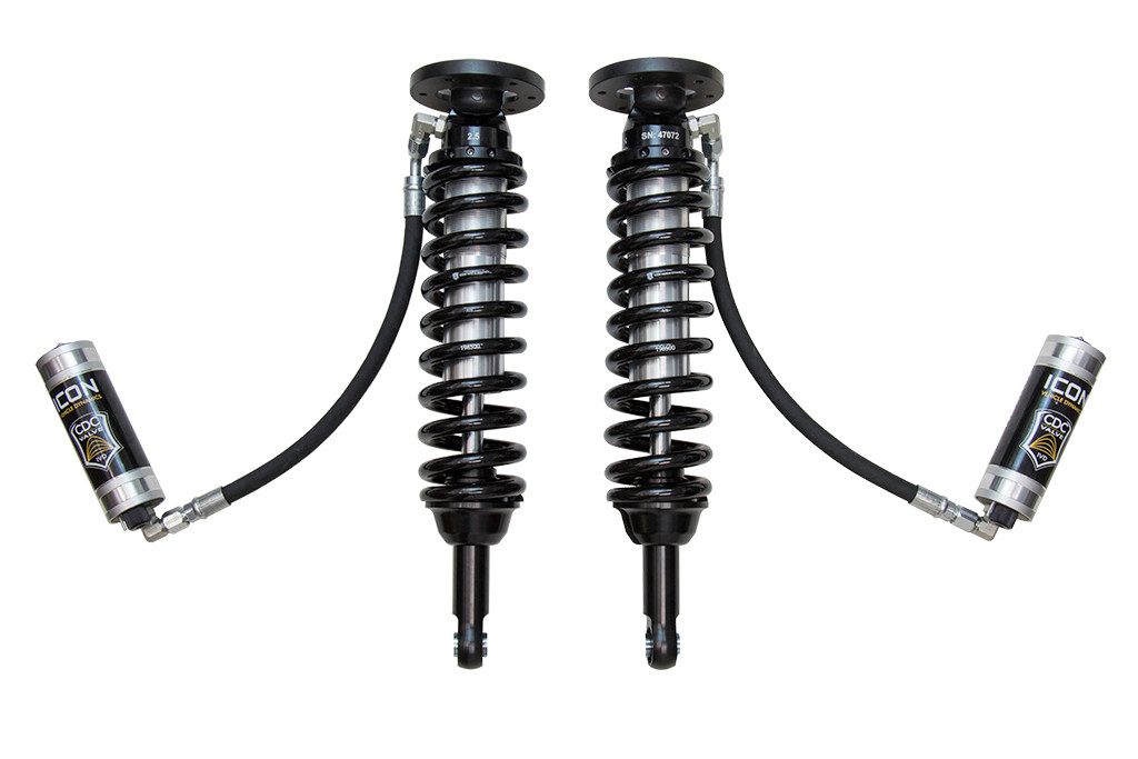 ICON 2009-2013 Ford F-150 4WD 1.75-2.63” Lift Front V.S. 2.5 Series Coilover Kit Remote Reservoir w/ CDCV - 91800C