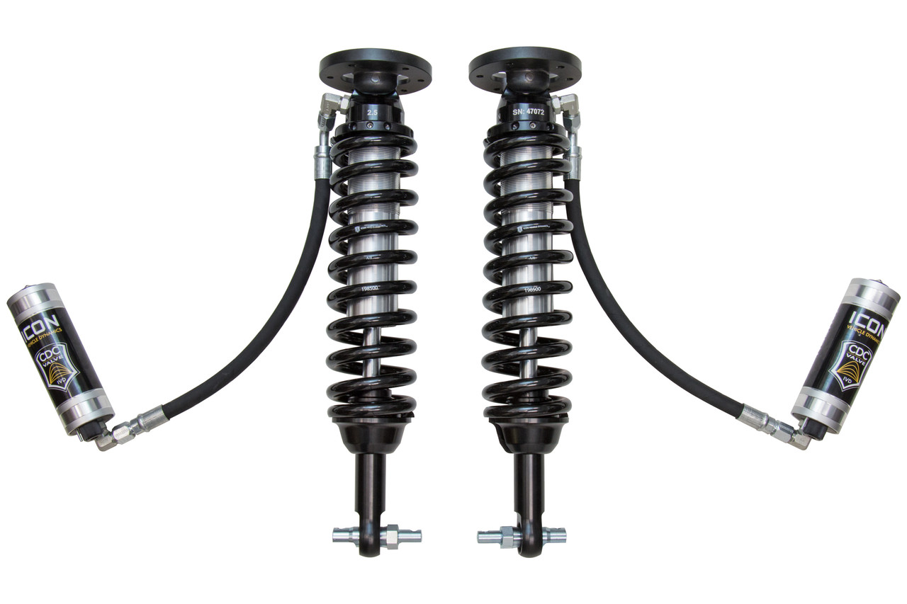 ICON 2014 Ford F-150 4WD 1.75-2.63” Lift Front V.S. 2.5 Series Coilover Kit Remote Reservoir w/ CDCV - 91810C
