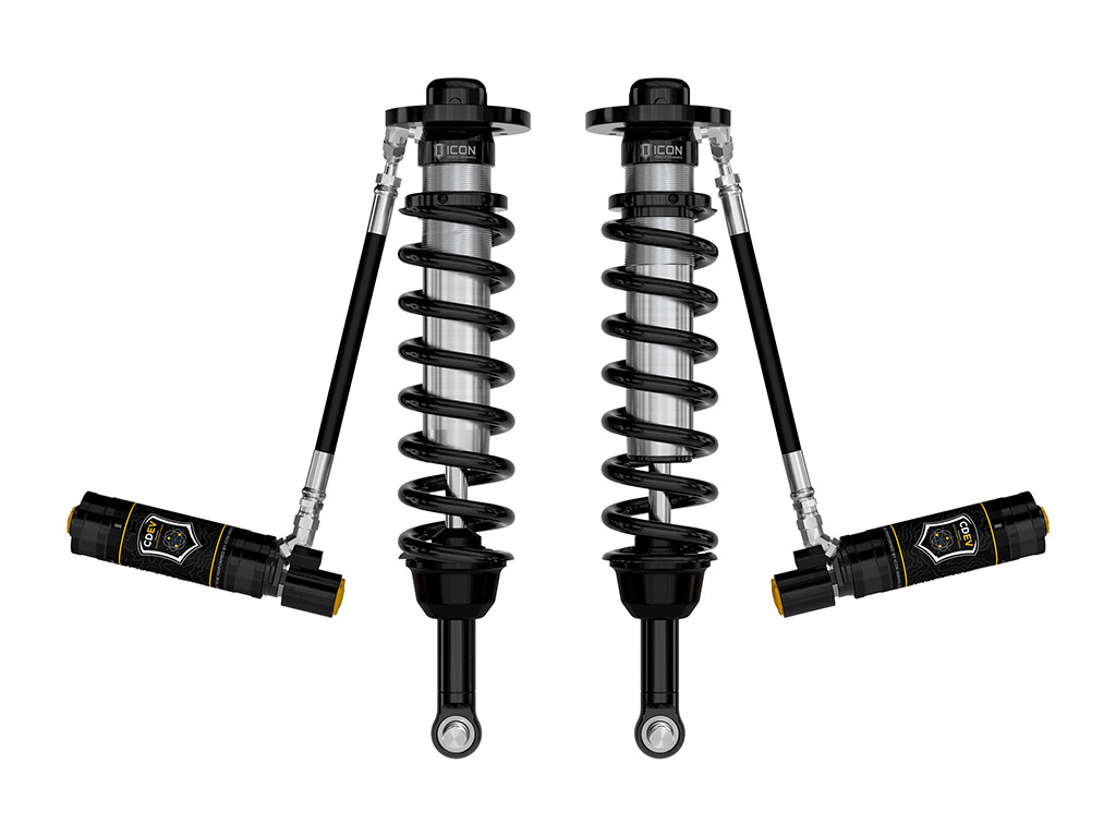 ICON 2021-2024 Ford F-150 4WD/Tremor 3.5-4.5"/2.5-3" Lift Front V.S. 2.5 Series Coilovers Remote Reservoir w/ CDEV Pair - 91824E