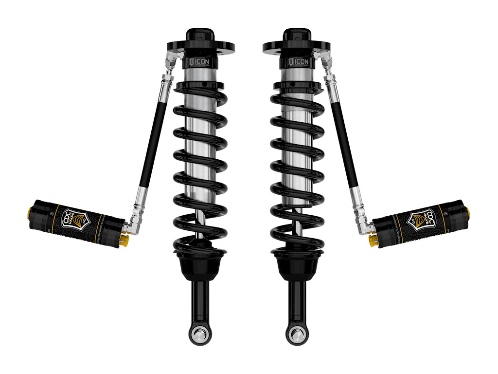 ICON 2021-2024 Ford F-150 4WD 2.75-3.5" Lift Front V.S. 2.5 Series Coilovers Remote Reservoir w/ CDCV Pair - 91825C