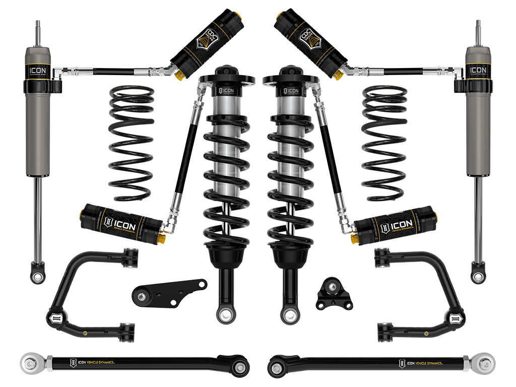 ICON 2024-2025 Toyota Tacoma 1.25-3" Lift Stage 8 Suspension System Tubular Overland Rear Springs - K53298TX