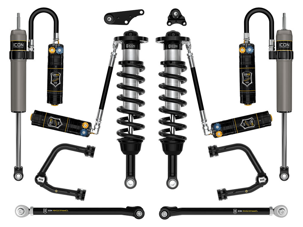 ICON 2024-2025 Toyota Tacoma 1.25-3" Lift Stage 9 Suspension System Tubular - K53299T