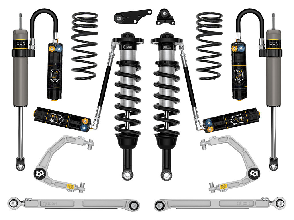 ICON 2024-2025 Toyota Tacoma 1.25-3" Lift Stage 9 Suspension System Billet Overland Rear Springs - K53299X