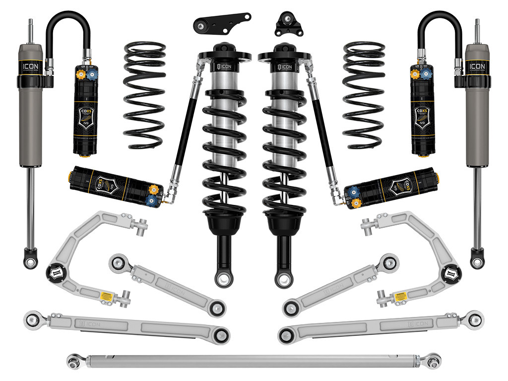 ICON 2024-2025 Toyota Tacoma 1.25-3" Lift Stage 12 Suspension System Billet Overland Rear Springs - K53302X