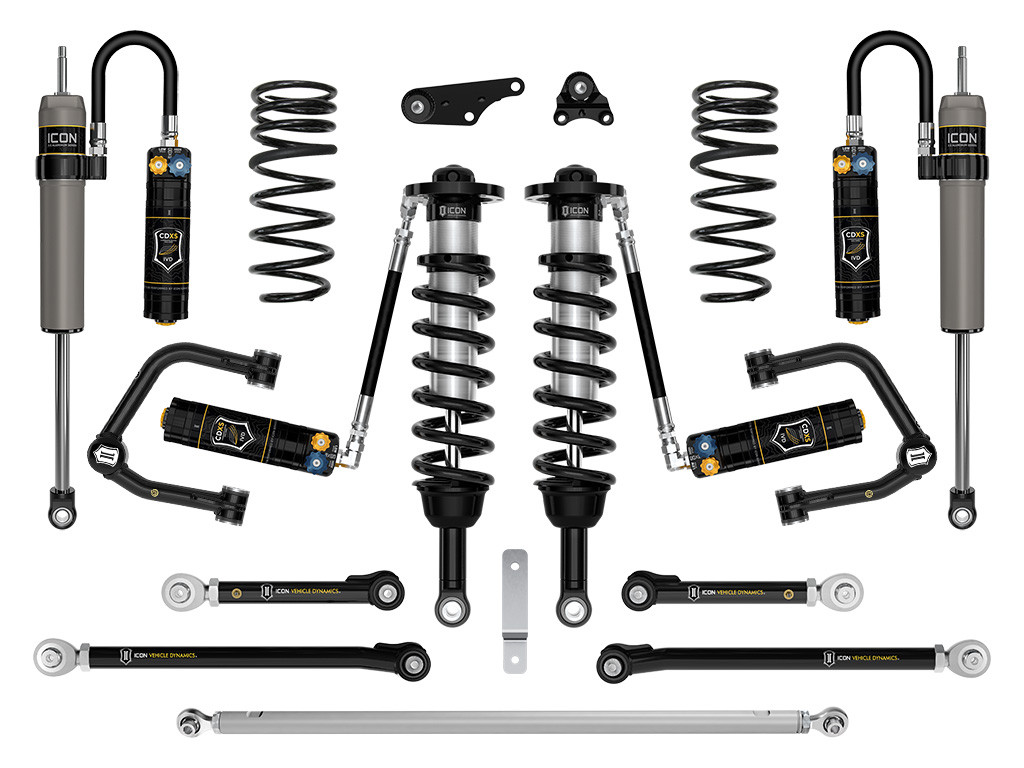 ICON 2024-2025 Toyota Land Cruiser 250 Series 1.25-3" Lift Stage 9 Suspension System CDXS Tubular - K53369TD