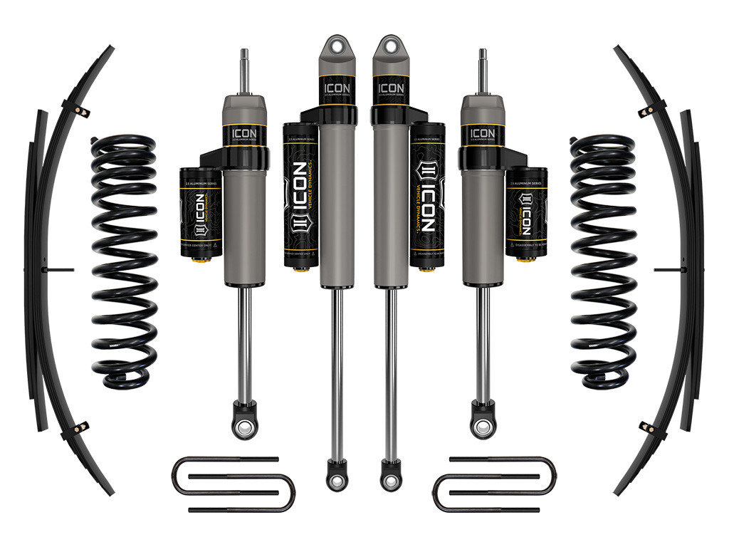 ICON 2020-2023 Ford F-250/F-350 Super Duty 4WD Diesel 2.5" Lift Stage 2 Suspension System w/ Expansion Packs - K62522L