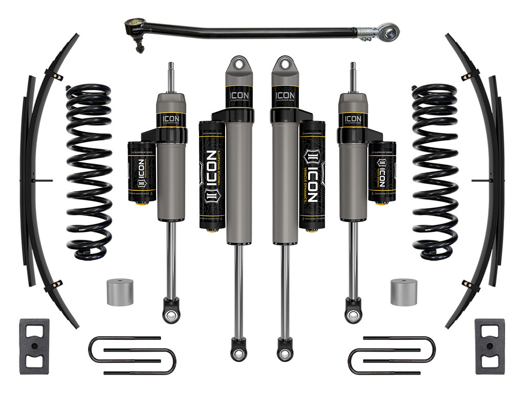ICON 2023 Ford F-250/F-350 Super Duty 4WD Diesel 2.5" Lift Stage 3 Suspension System w/ Expansion Packs - K62563L