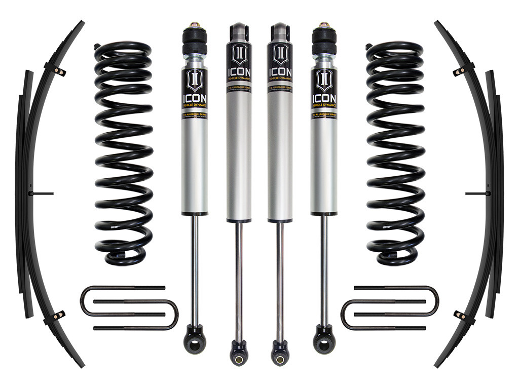 ICON 2011-2016 Ford F-250/F-350 Super Duty 4WD Diesel 2.5" Lift Stage 1 Suspension System w/ Expansion Packs - K62581